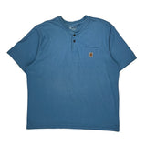 Carhartt T-Shirt - XL Blue Cotton