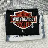 Motorcycles Harley Davidson Sweatshirt - Large Gray Cotton