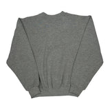 Russell Athletic College Sweatshirt - Small Gray Cotton Blend