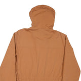 FREE SPIRIT Womens Brown Hooded Jacket M Polyester Blend Button Closure Casual