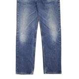 LEVI'S 505 Mens Jeans Blue Regular Straight Denim Medium W36 L35 Classic Zip