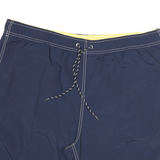 NAUTICA Mens Navy Blue Swimming Shorts 2XL W40 Polyester Blend Drawstring
