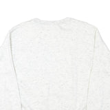 Mens White Costa Brava Cotton Blend Sweatshirt S Crew Neck Casual Style