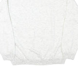 Mens White Costa Brava Cotton Blend Sweatshirt S Crew Neck Casual Style