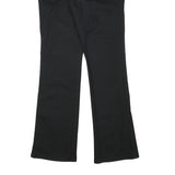 HIS Womens Black Cotton Blend Regular Flared Trousers W29 L31 Stylish