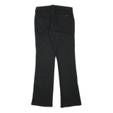 HIS Womens Black Cotton Blend Regular Flared Trousers W29 L31 Stylish