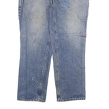 CARHARTT Womens Regular Blue Denim Light Jeans W36 L29 Classic Zip Cotton Blend