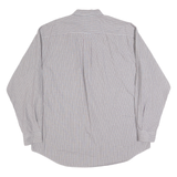 NAUTICA Mens Grey & Red Check Cotton Shirt XL Button-Down Collar Casual