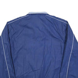 FREE LOOK Mens Blue Lightweight Reversible Jacket L Cotton Blend Zip Casual