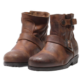 PALLADIUM Biker Boots Brown Leather Womens UK 5