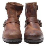 PALLADIUM Biker Boots Brown Leather Womens UK 5
