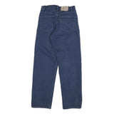 LEVI'S Womens Cotton Blend Blue Regular Straight Trousers W24 L28 Classic Zip