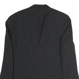 TOMMY HILFIGER Mens Black Button Jacket L Cotton Plain Classic Formal Blazer