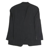 TOMMY HILFIGER Mens Black Button Jacket L Cotton Plain Classic Formal Blazer