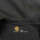 Carhartt Long Sleeve T-Shirt - 2XL Black Cotton