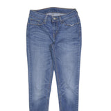 LEVI'S Womens Slim Blue Denim Jeans Cotton Blend Zip W28 L30 Classic Skinny Fit
