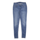 LEVI'S Womens Slim Blue Denim Jeans Cotton Blend Zip W28 L30 Classic Skinny Fit