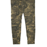 CLOCKHOUSE Womens Cotton Blend Camouflage Slim Skinny Trousers W28 L29 Casual