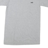 VANS Mens Grey Classic Fit S Short Sleeve Crew Neck Logo Cotton Blend T-Shirt