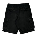 Lee Cargo Shorts - 32W 10L Black Cotton