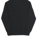 ELLESSE Womens Black Hoodie UK 10 Cotton Blend Pullover Hooded Sweatshirt