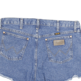WRANGLER Womens Denim Blue Casual Cut-Off Shorts XL W36 Frayed Hem