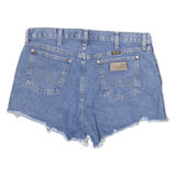 WRANGLER Womens Denim Blue Casual Cut-Off Shorts XL W36 Frayed Hem