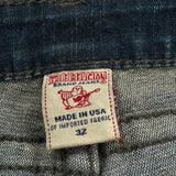 True Religion Skinny Jeans - 32W UK 12 Dark Wash Cotton Blend