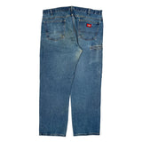 Dickies Double Knee Carpenter Jeans - 38W 31L Blue Cotton