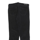 CALVIN KLEIN JEANS Womens Cotton Blend Black Regular Fit Straight Trousers W30