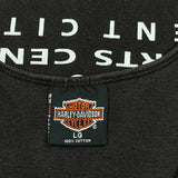 Motorcycle Harley Davidson Graphic Tank Top - Large Black Cotton