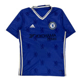 Chelsea Fc Adidas Football Shirt - Small Blue Polyester