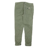 PULL & BEAR Mens Polyester Blend Green Slim Slim Leg Trousers W34 L30 Casual