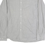 LEVI'S Mens Grey & White Cotton Blend Casual Shirt 2XL Long Sleeve Button