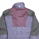 JOFF Womens Purple Black Nylon Zip Jacket UK 14 Colourblock Outdoor Puffa