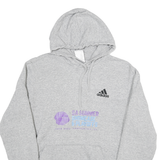 ADIDAS Mens Grey GA Summer Showcase Hoodie M Cotton Blend Casual Sportswear