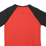 PUMA Boys Red & Black Graphic T-Shirt XL Short Sleeve Crew Neck Cotton Blend