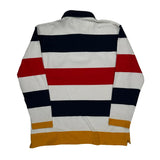Polo By Ralph Lauren Striped Long Sleeve Polo Shirt - 2XL Multicoloured Cotton