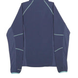 COLUMBIA Womens Blue Jacket XS Polyester Zip Hooded Plain Lightweight Outdoor