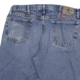 WRANGLER Mens Denim Blue Classic 2XL W36 Cotton Blend Casual Shorts