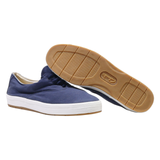 CLARKS Low Top Trainers Blue Canvas Mens UK 7