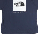 THE NORTH FACE Womens Blue Graphic T-Shirt XL Short Sleeve Crew Neck Logo Print