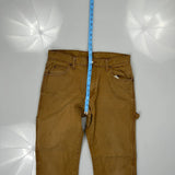 Dickies Carpenter Trousers - 32W 31L Brown Cotton