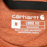 Carhartt Hoodie - Medium Orange Cotton Blend