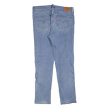 LEVI'S Womens Slim Slim Fit Blue Denim Stone Wash W32 L32 312 Jeans Zip Cotton
