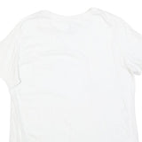 ADIDAS Womens White Pink Logo Modern T-Shirt XL Short Sleeve Crew Neck Casual