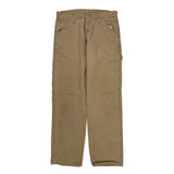 Wrangler Carpenter Trousers - 32W 31L Beige Cotton Blend