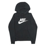 NIKE Mens Black Hoodie S Cotton Blend Pullover Casual Everyday Wear
