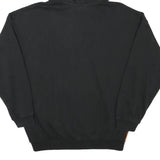 ADIDAS Womens Black & Orange Striped Pullover Hoodie UK 12 Cotton Blend Casual