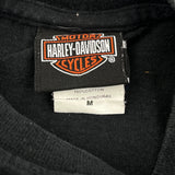 Harley Davidson Graphic T-Shirt - Medium Black Cotton